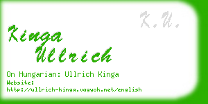 kinga ullrich business card